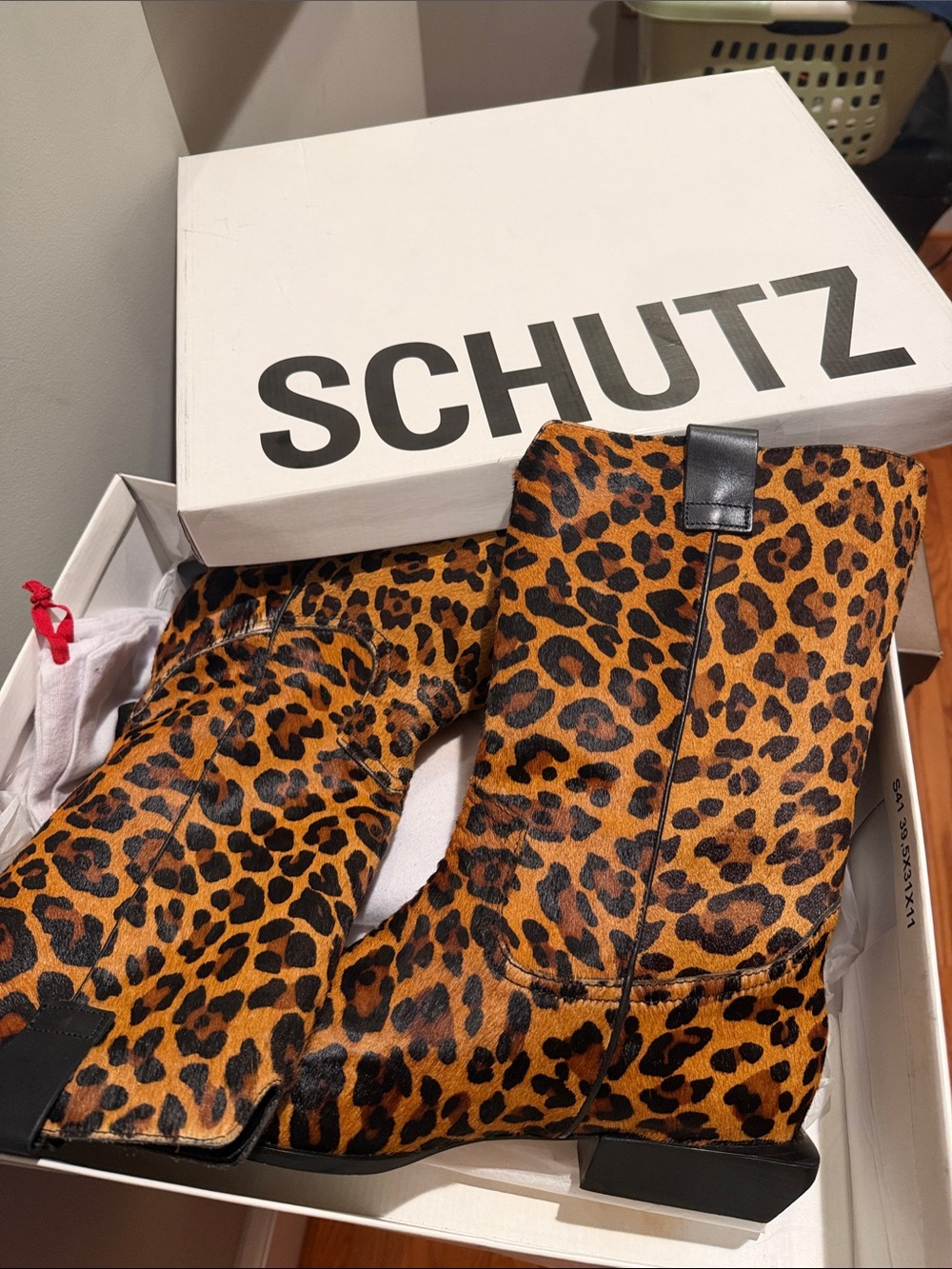 Schultz Animal Print Ankle boots
